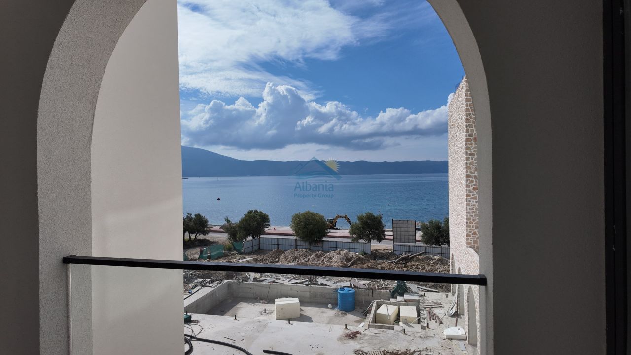 Sea View Apartment For Sale In Radhime Vlore Albania In A New Residence Built With High Quality Just On The First Line Of Construction